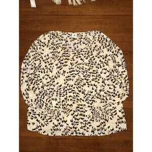 Cabi Women's Blouse Size S Leopard Print